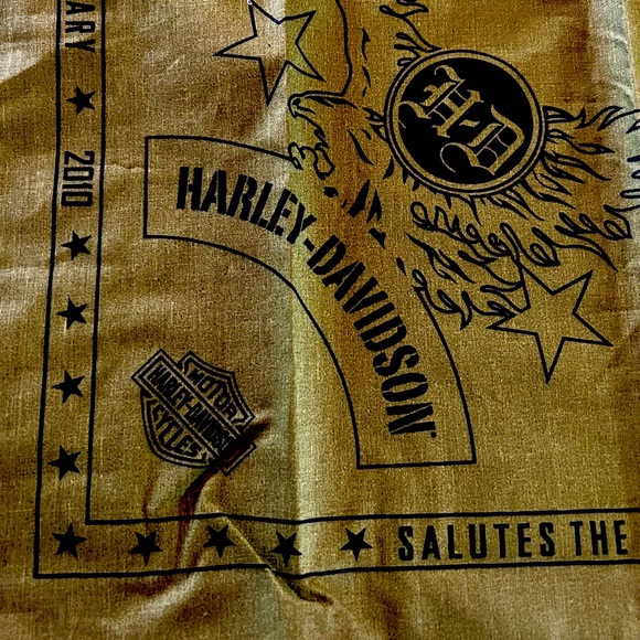 Rare Harley Davidson Salutes The Military Bandana 2010 - Picture 3 of 5